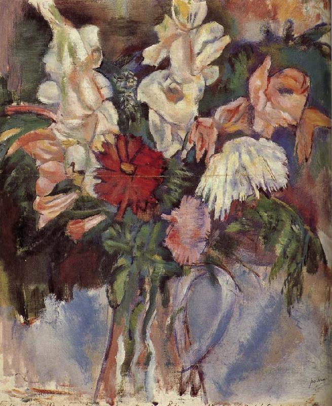 Jules Pascin Flower and vase France oil painting art